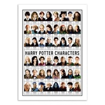 Affiche 30x40 cm - Harry Potter Characters - Olivier Bourdereau