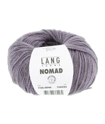 Pelote de laine et yak NOMAD – 25gr - Lang Yarns - Laine extrafine & yak naturel – Luxe rustique pour tricots nomades 0046 violet