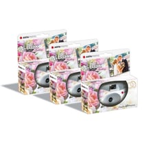 AGFA PHOTO PACK 3 x 601025 - Appareil Photo Jetable LeBox Wedding, 27 photos, Objectif Optique 31 mm - Gris