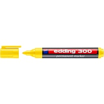 Marqueur permanent pointe moyenne 1,5-3 mm - EDDING - Jaune - 300