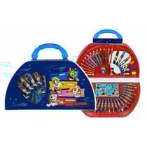 Mallette de coloriage pat patrouille 51 pieces - paw patrol - coffret artistique dessin