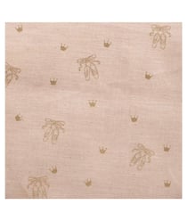 Tissu coton biologique KATIA ballerines or de 150 cm de largeur 00 Rose vendu par 50 cm