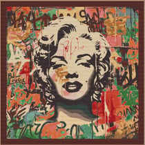 Panneau carré jacquard 48x48cm Norma Marron