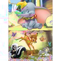 Puzzle en bois disney : dumbo et bambi 2 x 16 pieces - educa - 18079