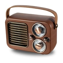 Enceinte Bluetooth Rétro Multifonctionnelle Design Bois Signal Stable 1200mAh YONIS