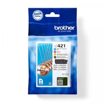 Cartouche d'encre Brother LC421VAL - Multicolore - Pack de 4 - 200 pages
