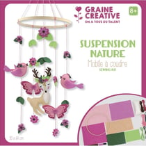 Graine Créative - Mobile pour bébé en feutrine à customiser La nature