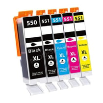 Pack de Cartouches 550/551 XL Compatibles pour Imprimante CANON 550/551 XL
