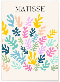 Affiche Matisse 'Jardin Abstrait' – Explosion de couleurs | A3 : 29,7x42cm