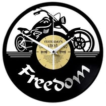 Horloge vinyle recyclé FREEDOM