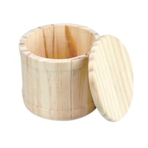 MégaCréa DIY - Boite en bois ronde 10,5 cm  H  9,3 cm