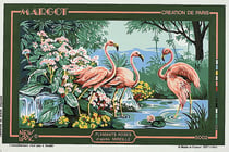Canevas Pénélope Antique Flamants roses 45x65cm