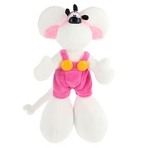 Peluche Diddl en salopette rose 30 cm