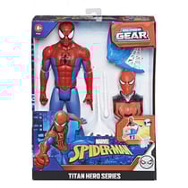 Figurine spider-man blast gear 30 cm - titan hero series, marvel - hasbro - e7344