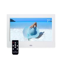 Cadre Photo Numérique 7 Pouces LED Haute Qualité Avec Support Vidéo Et Musique Noir YONIS