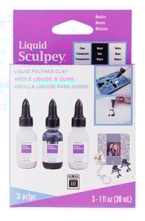 Set 3 flacons argile liquide basiques - 30 ml - Sculpey
