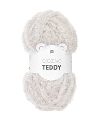 Fil à tricoter Creative Teddy 100 gr - Rico Design 01 Creme