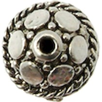 MégaCréa - Perle métal ronde Ø 8 mm Argenté (10 pièces)