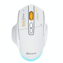 Souris Gaming Sans Fil Silencieuse 12800DPI Tri-Mode Lumières Cool Blanc YONIS
