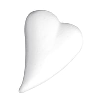 Coeur en Polystyrène forme de goutte 12 x 8,5 cm