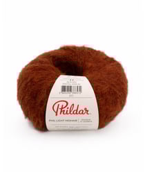 Pelote de Laine et Mohair à tricoter PHIL LIGHT MOHAIR - 25gr - Phildar Acajou