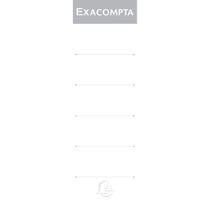 Paquet 10 étiquettes classeur a levier dos de 80mm - Blanc - Exacompta