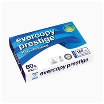 Ramette de 500 Feuilles de Papier Prestige 100% Recyclé A4 80g Blanc 160CIE CLAIRALFA