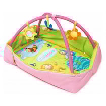 Tapis d'activites et aire d'eveil 2 en 1 cotoons rose - smoby - 110216 - jouets bebe