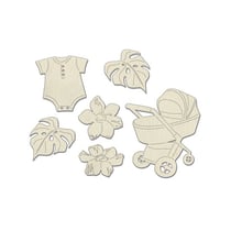 Clipboard, embellissement carton Fabrika Décoru BOHO BABY 814