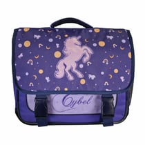 Cartable scolaire 38 cm - Cybel Licorne - Violet - Fille, 2 compartiments