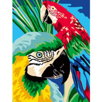 LUC - Kit canevas Perroquet 25x30cm