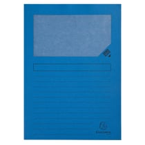 Paquet de 100 chemises à fenetre Forever - 22x31cm - Bleu vif - x 4 - Exacompta