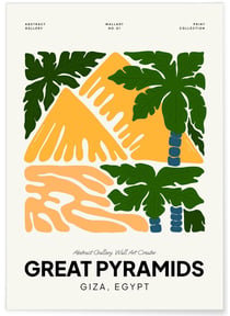 Affiche Egypt Giza | A3 : 29,7x42cm
