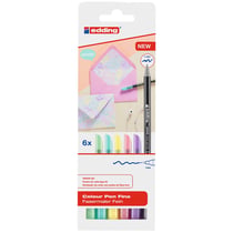 Feutres Edding 1200 - Pastel - Pointe Extra-fine - 6 pcs