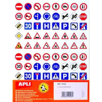 Apli Agipa - Gommettes 40 Panneaux de signalisation x 320
