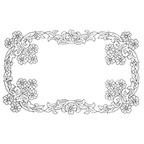 LUC - Napperon Rectangulaire 50x120 cm 100% Coton Blanc