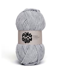 Fil velours 100GR à tricoter PINGO CHENILLE - Pingouin - certifié Oeko-Tex Souris Gris