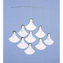Mobile Flensted Angel Choir avec 9 Anges – Décoration Élégante pour Enfants - Flensted Mobiles