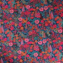 Tissu Fleuris Ciara Bleu