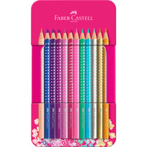 Crayons de couleur - Avec paillettes et strass - Faber-Castell - Sparkle