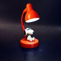 Snoopy - Lampe LED avec figurine mini Snoopy 11 cm