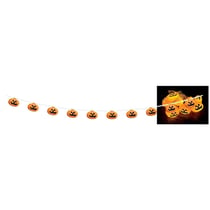 Guirlande Halloween LED - citrouille, 130cm