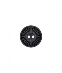 Bouton polyester et bois 2 trous 23mm - Prym Noir