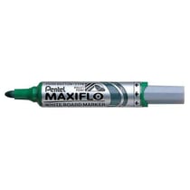 Lot de 12 marqueurs tableau blanc - PENTEL - MAXIFLO MWL5M - Pointe ogive 2,5 mm - Vert
