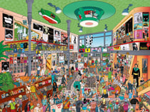 Puzzle 1500 pièces - Record Store - Heye