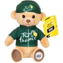 Peluche - Peluche Officielle Ours Tour de France "Maillot et Casquette Sprinteur vert" – 15 cm