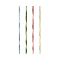 Lot de 100 Pailles Zig-Zag 4 couleurs