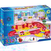 Caserne des pompiers avec circuit et voitures - wader - 53310