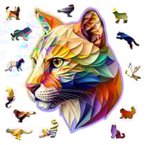 Wooden City Puzzle: GAUDY COUGAR 150/15, en bois, 8+