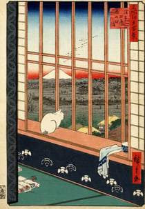 Puzzle 1000 pièces - Utagawa Hiroshige - Rizières d'Asakusa et Festival Torinomachi, 1857 - Grafika